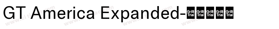 GT America Expanded字体转换